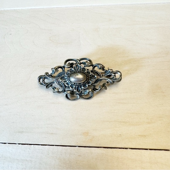 BAS Jewelry - BLACHIAN Antik Schmuck  Signed BAS 835 Silver Brooch Vintage